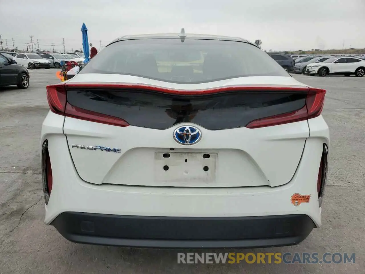6 Photograph of a damaged car JTDKARFP1L3140351 TOYOTA PRIUS 2020
