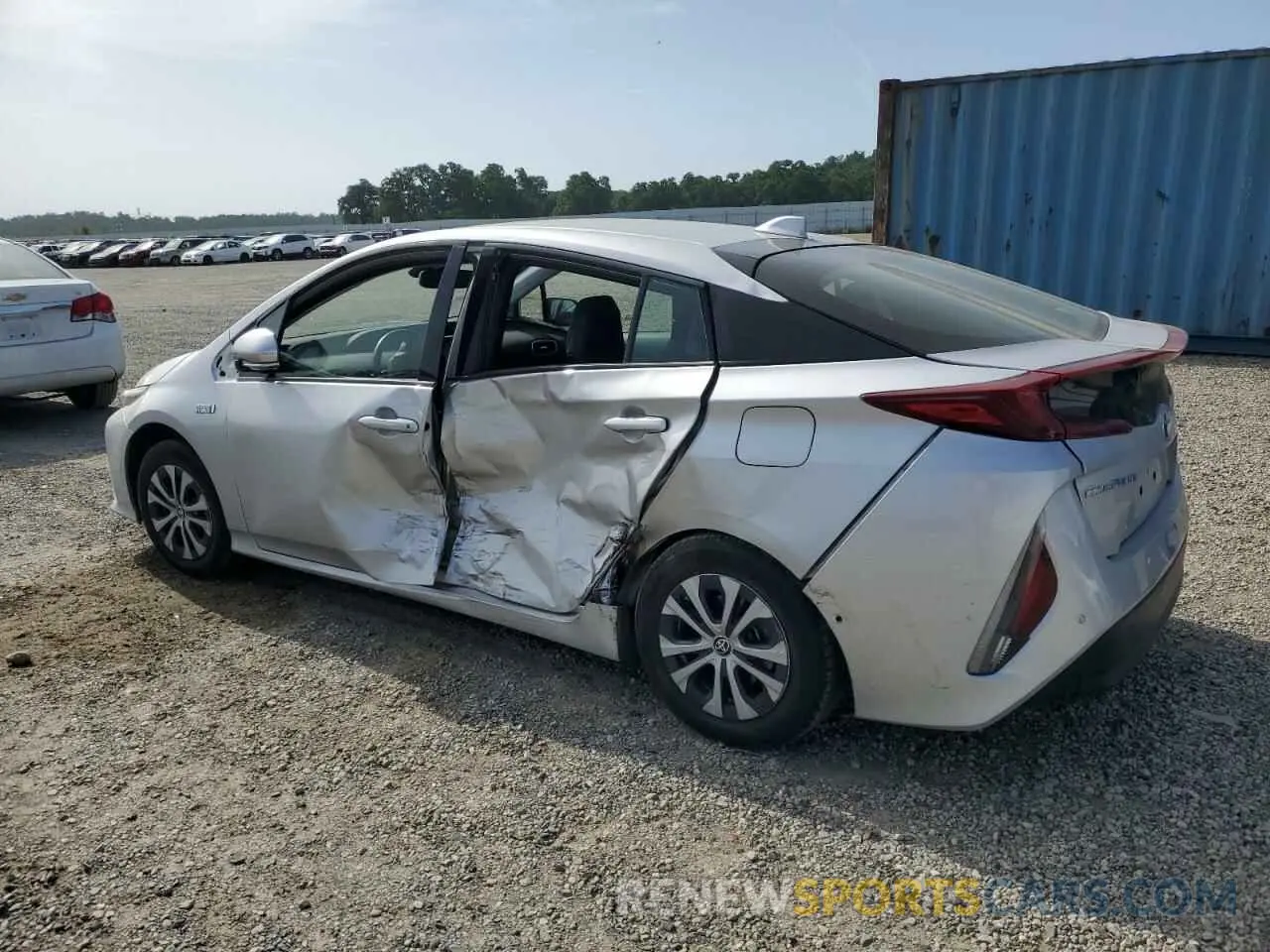 2 Photograph of a damaged car JTDKARFP1L3154833 TOYOTA PRIUS 2020