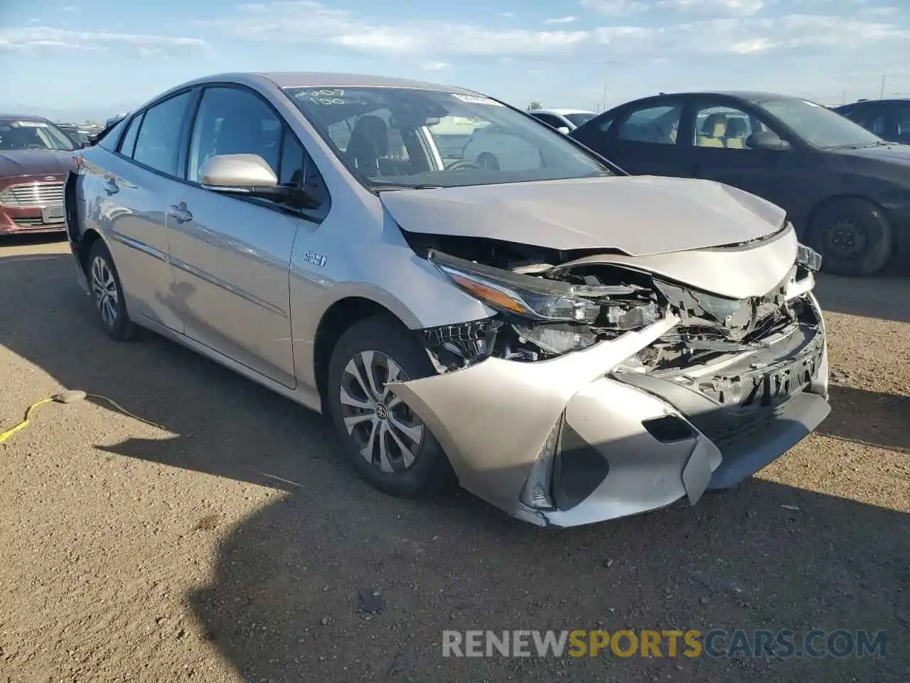 1 Photograph of a damaged car JTDKARFP1L3157196 TOYOTA PRIUS 2020