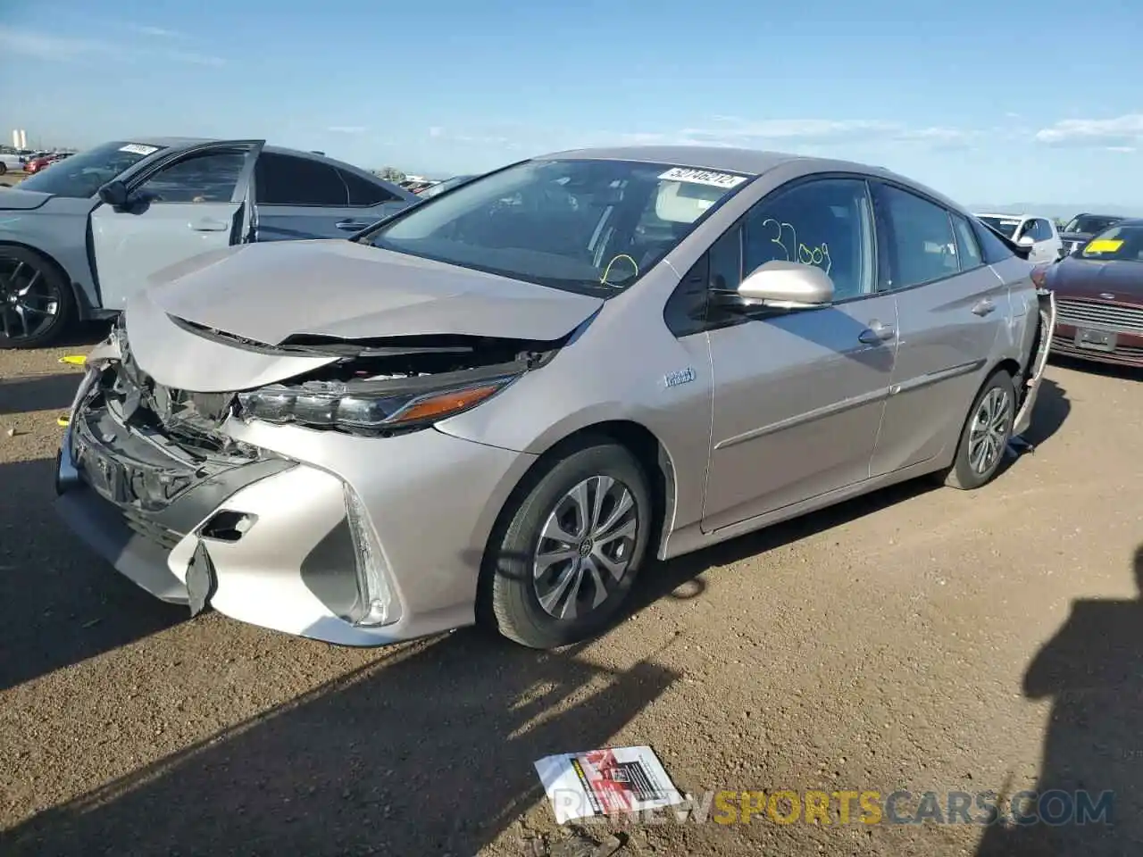 2 Photograph of a damaged car JTDKARFP1L3157196 TOYOTA PRIUS 2020