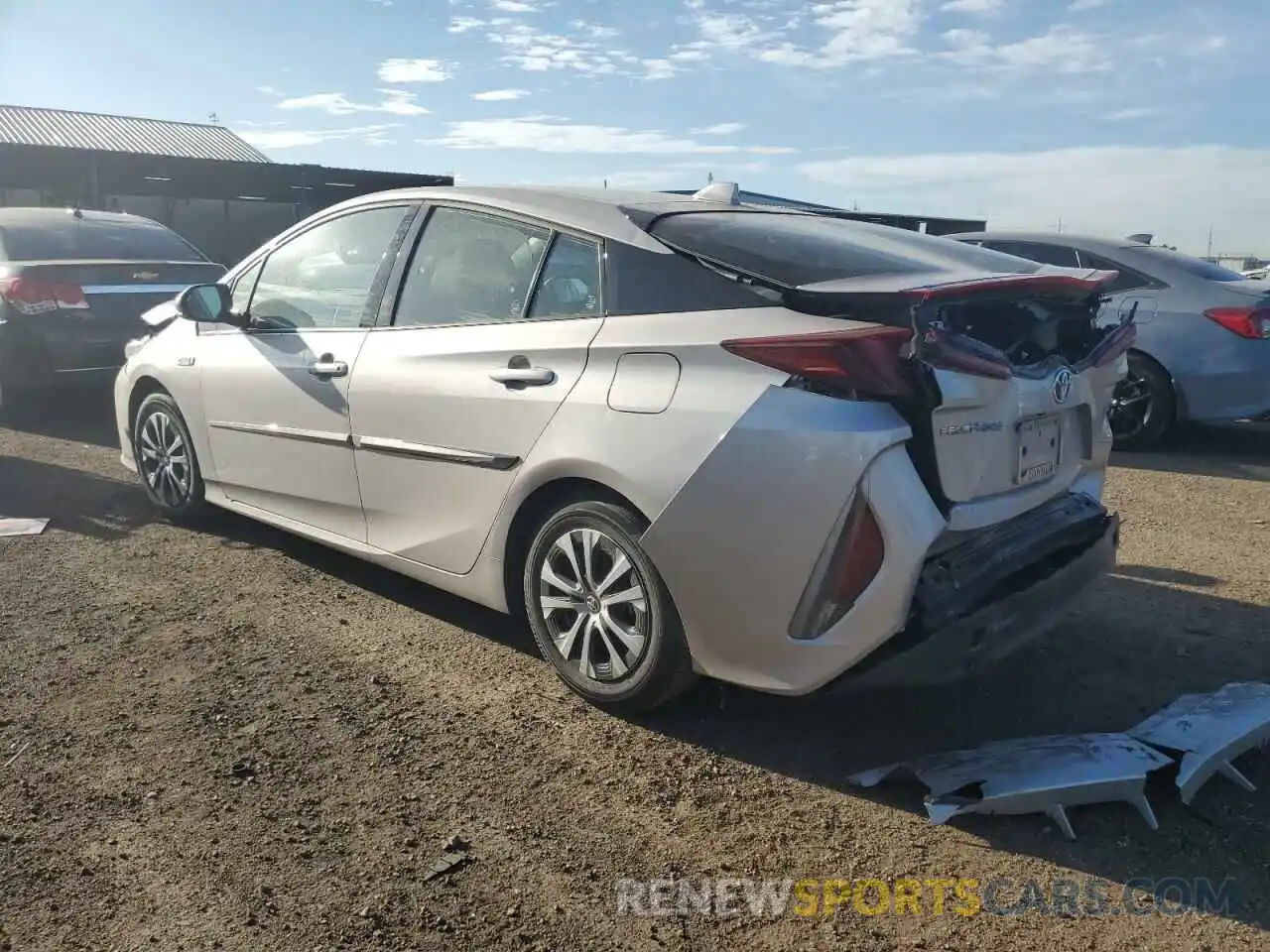 3 Photograph of a damaged car JTDKARFP1L3157196 TOYOTA PRIUS 2020