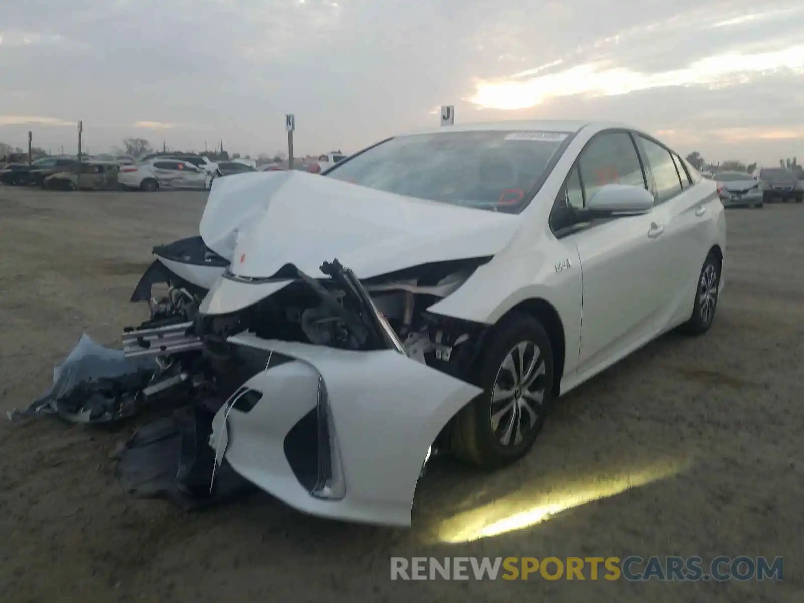 2 Photograph of a damaged car JTDKARFP1L3162561 TOYOTA PRIUS 2020