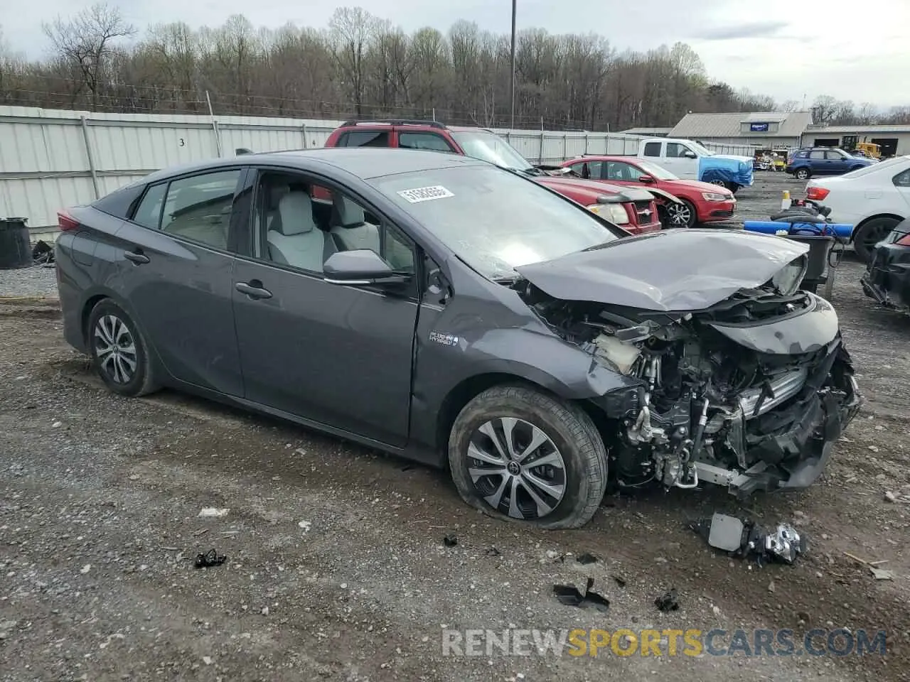 4 Photograph of a damaged car JTDKARFP2L3133408 TOYOTA PRIUS 2020