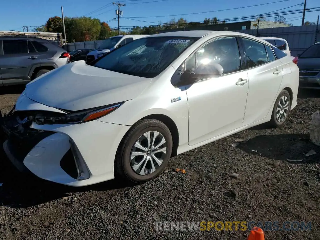 1 Photograph of a damaged car JTDKARFP2L3138656 TOYOTA PRIUS 2020