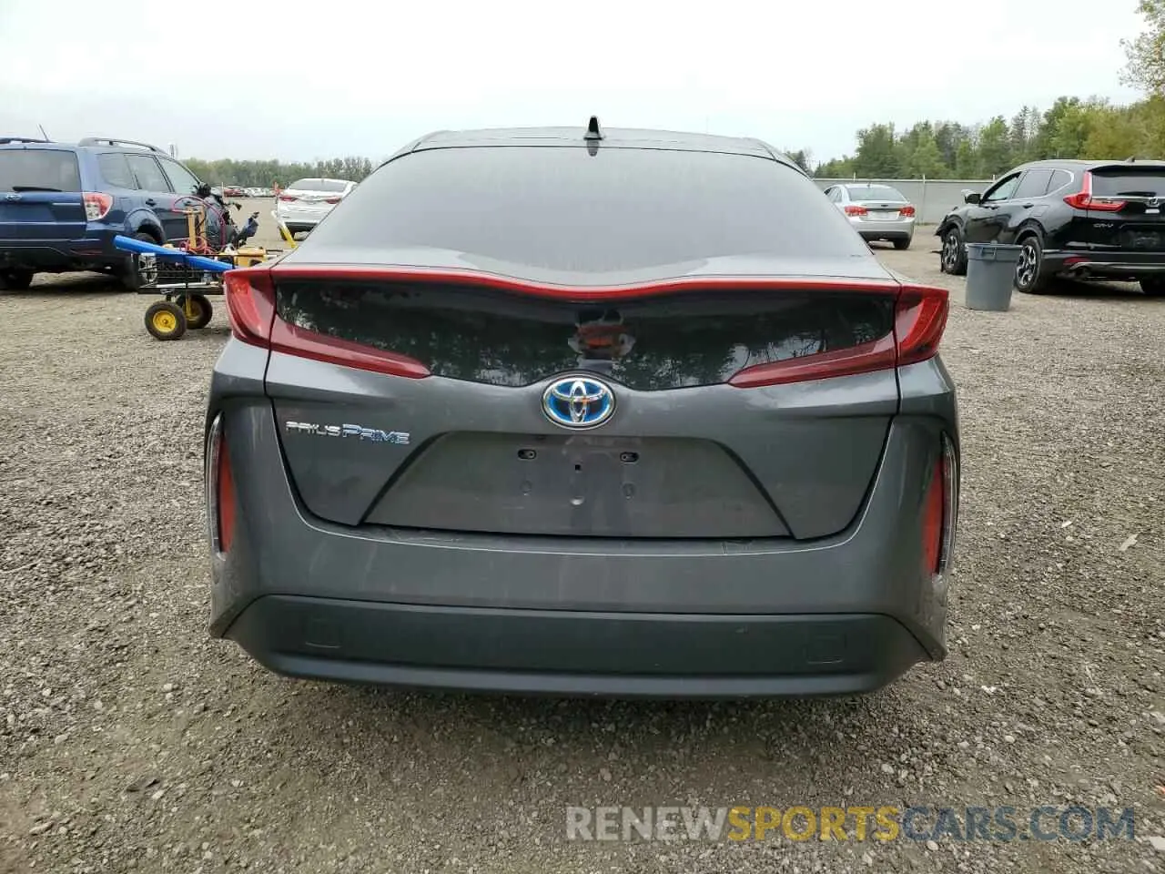 6 Photograph of a damaged car JTDKARFP2L3139404 TOYOTA PRIUS 2020
