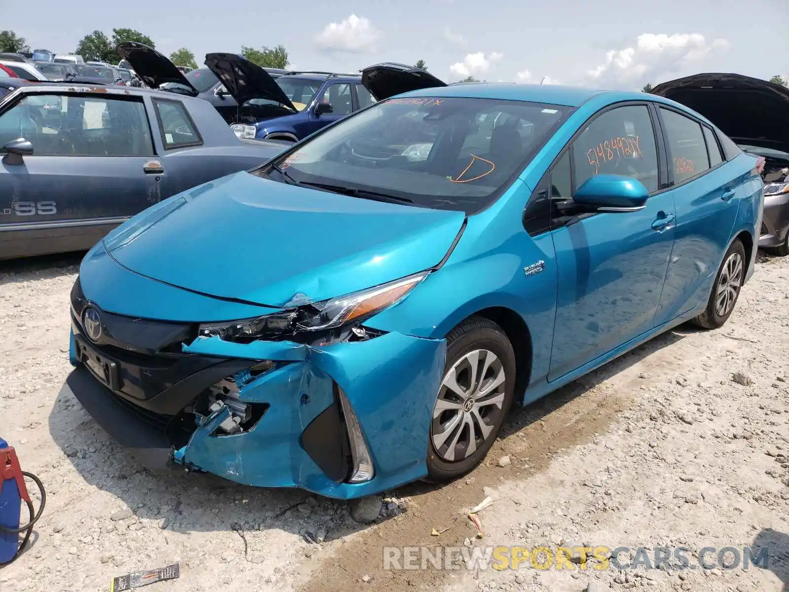 2 Photograph of a damaged car JTDKARFP2L3148202 TOYOTA PRIUS 2020