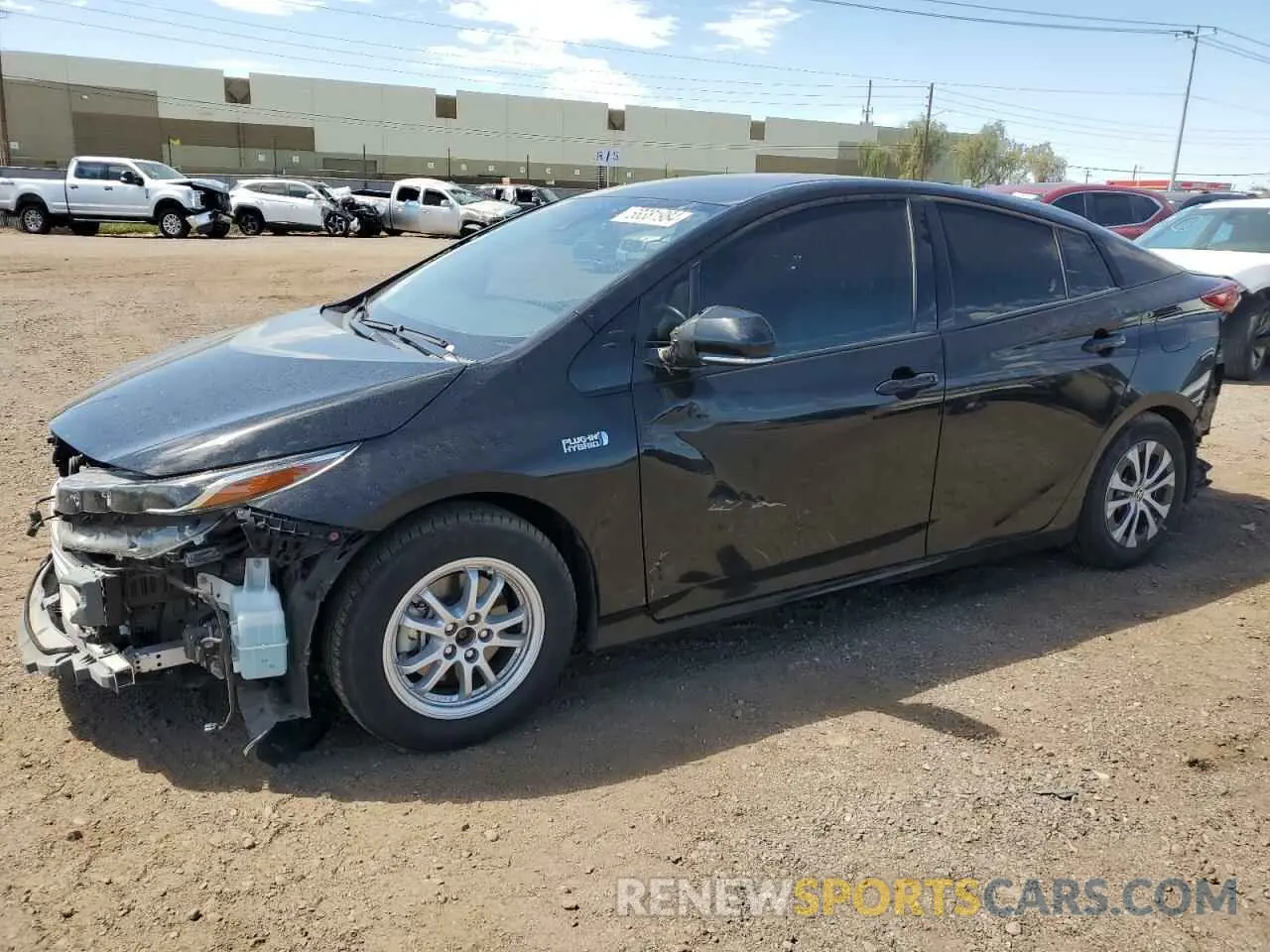 1 Photograph of a damaged car JTDKARFP2L3149883 TOYOTA PRIUS 2020