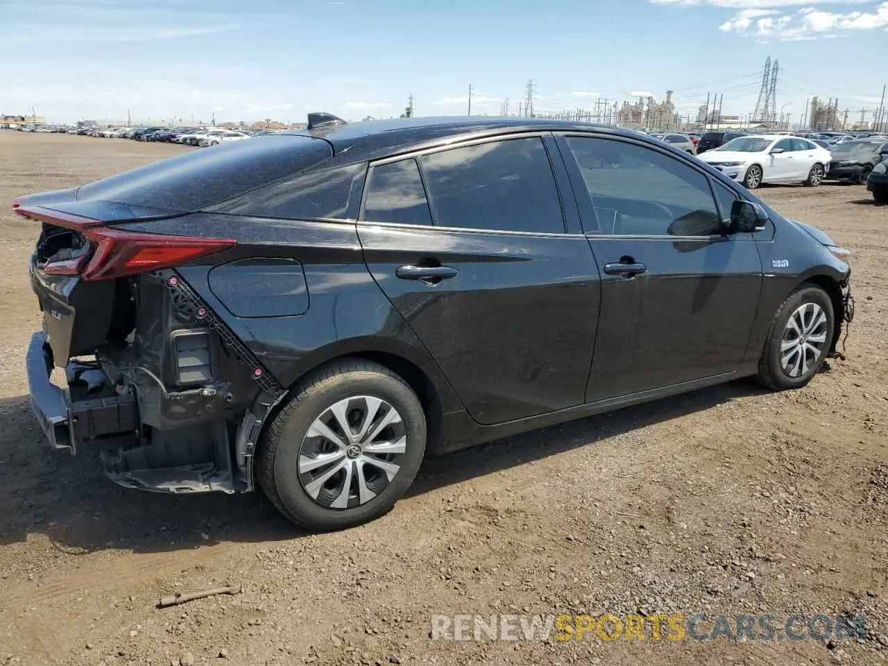 3 Photograph of a damaged car JTDKARFP2L3149883 TOYOTA PRIUS 2020