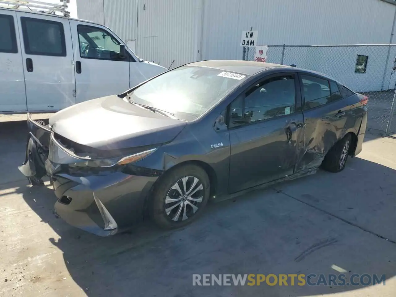 1 Photograph of a damaged car JTDKARFP3L3120926 TOYOTA PRIUS 2020