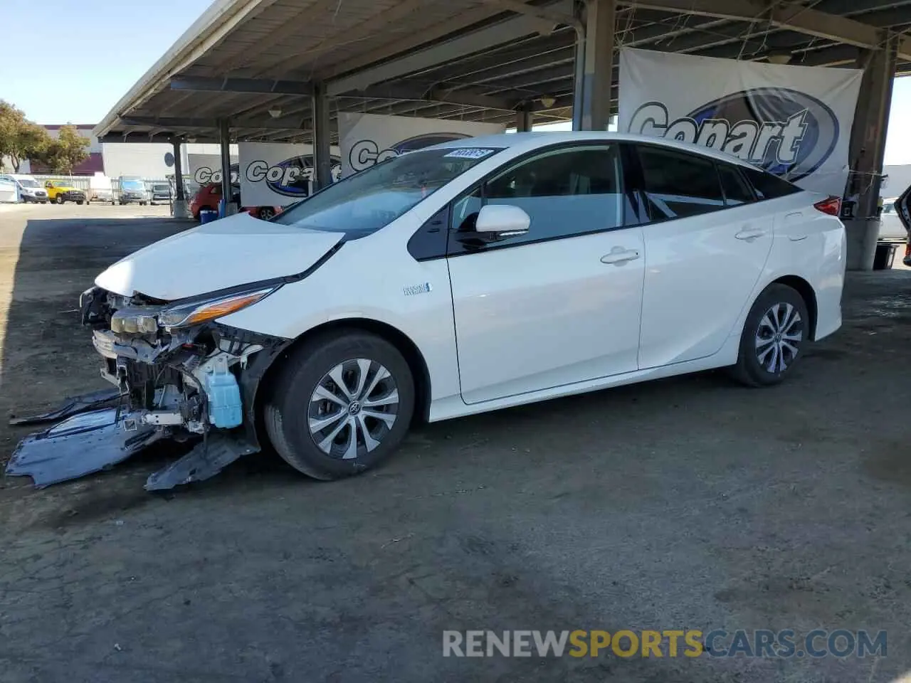 1 Photograph of a damaged car JTDKARFP3L3126919 TOYOTA PRIUS 2020