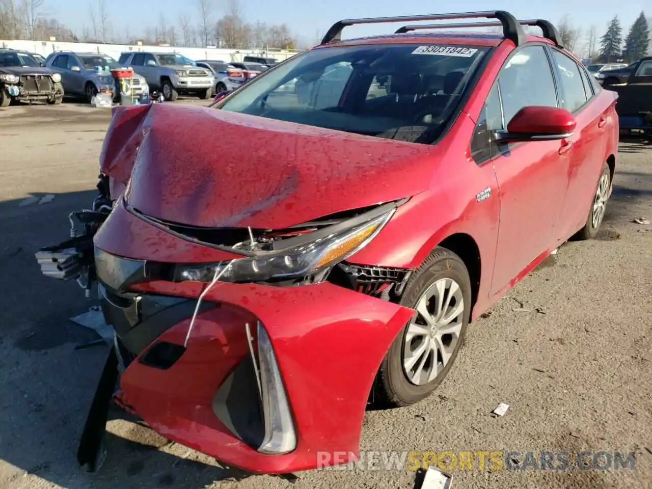 2 Photograph of a damaged car JTDKARFP3L3129545 TOYOTA PRIUS 2020