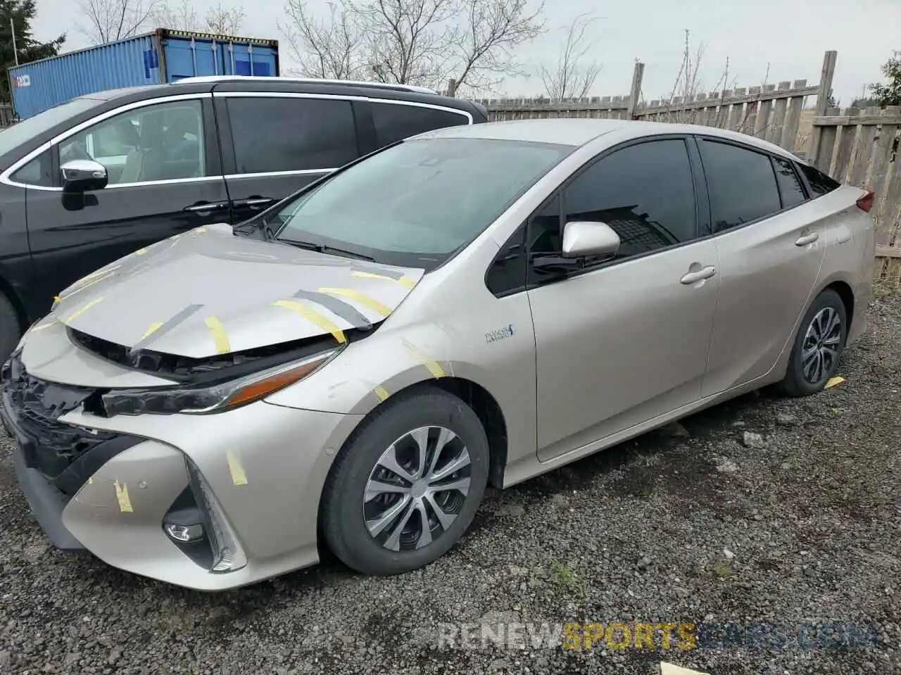 2 Photograph of a damaged car JTDKARFP3L3145664 TOYOTA PRIUS 2020