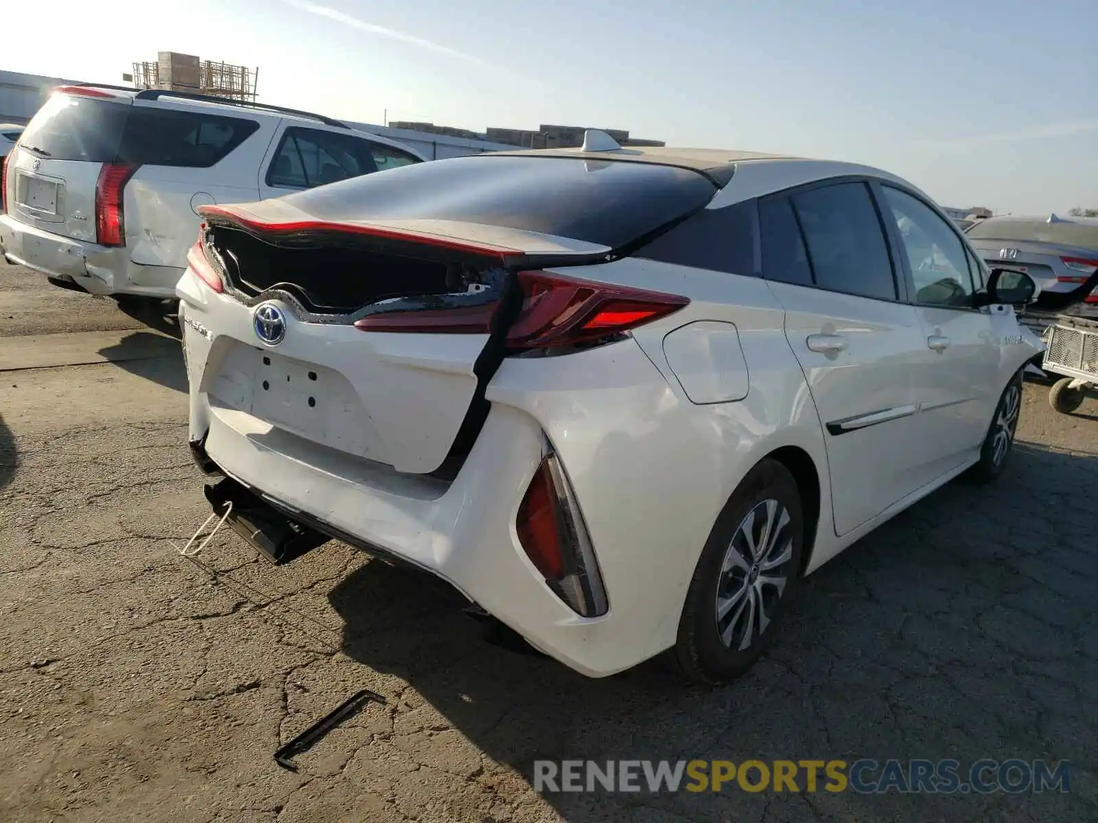 4 Photograph of a damaged car JTDKARFP3L3161489 TOYOTA PRIUS 2020