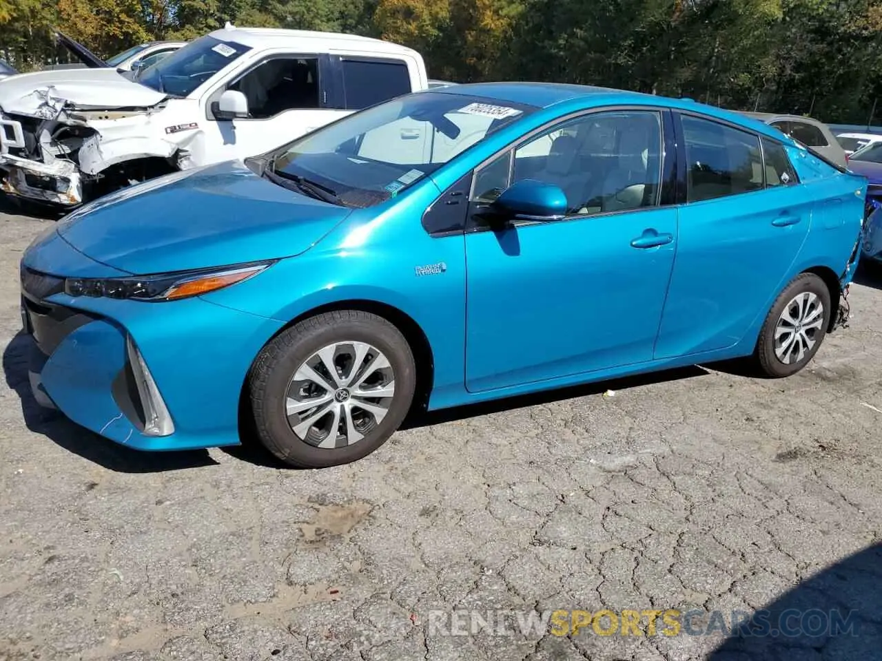 1 Photograph of a damaged car JTDKARFP4L3132633 TOYOTA PRIUS 2020