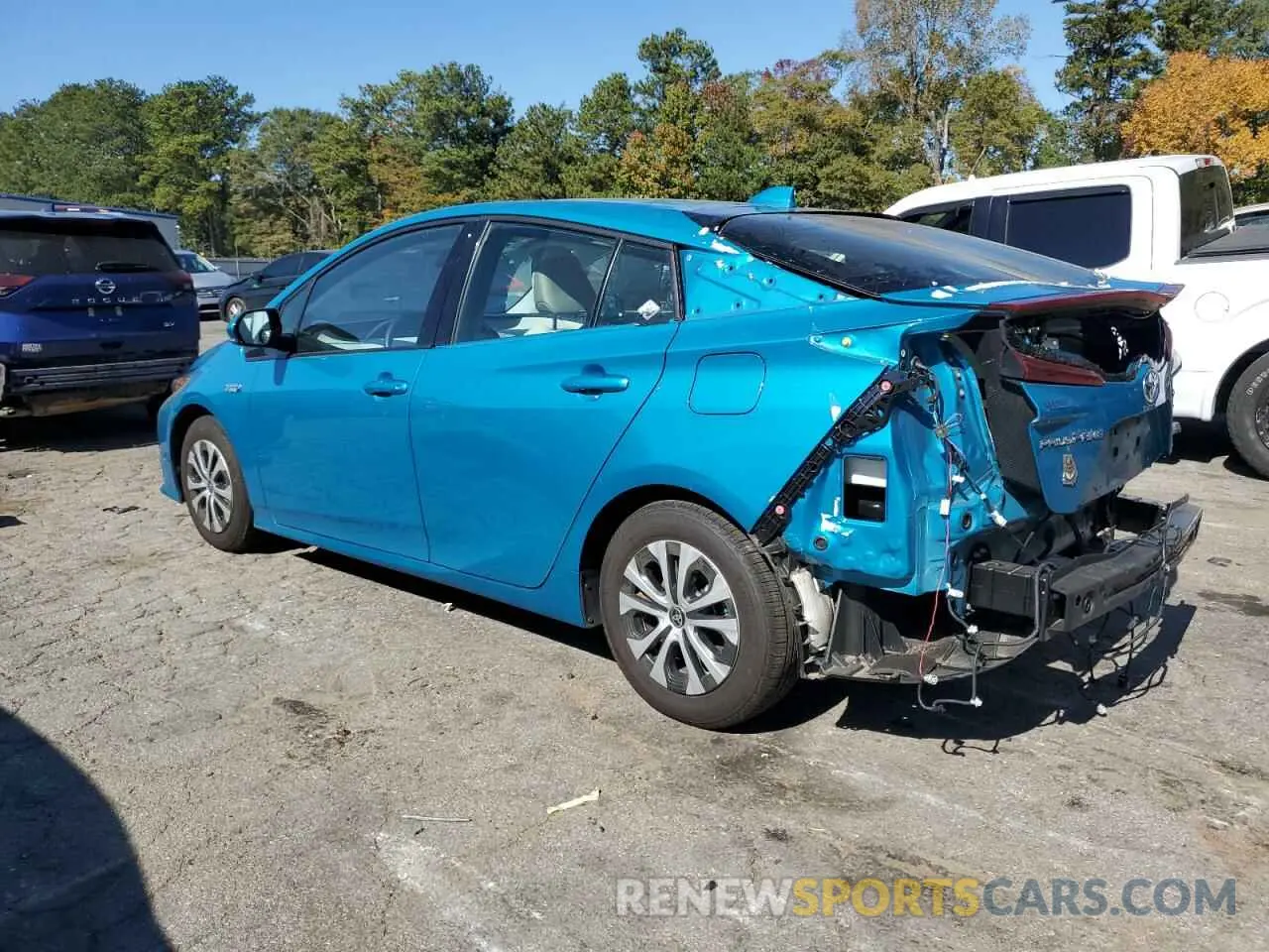 2 Photograph of a damaged car JTDKARFP4L3132633 TOYOTA PRIUS 2020