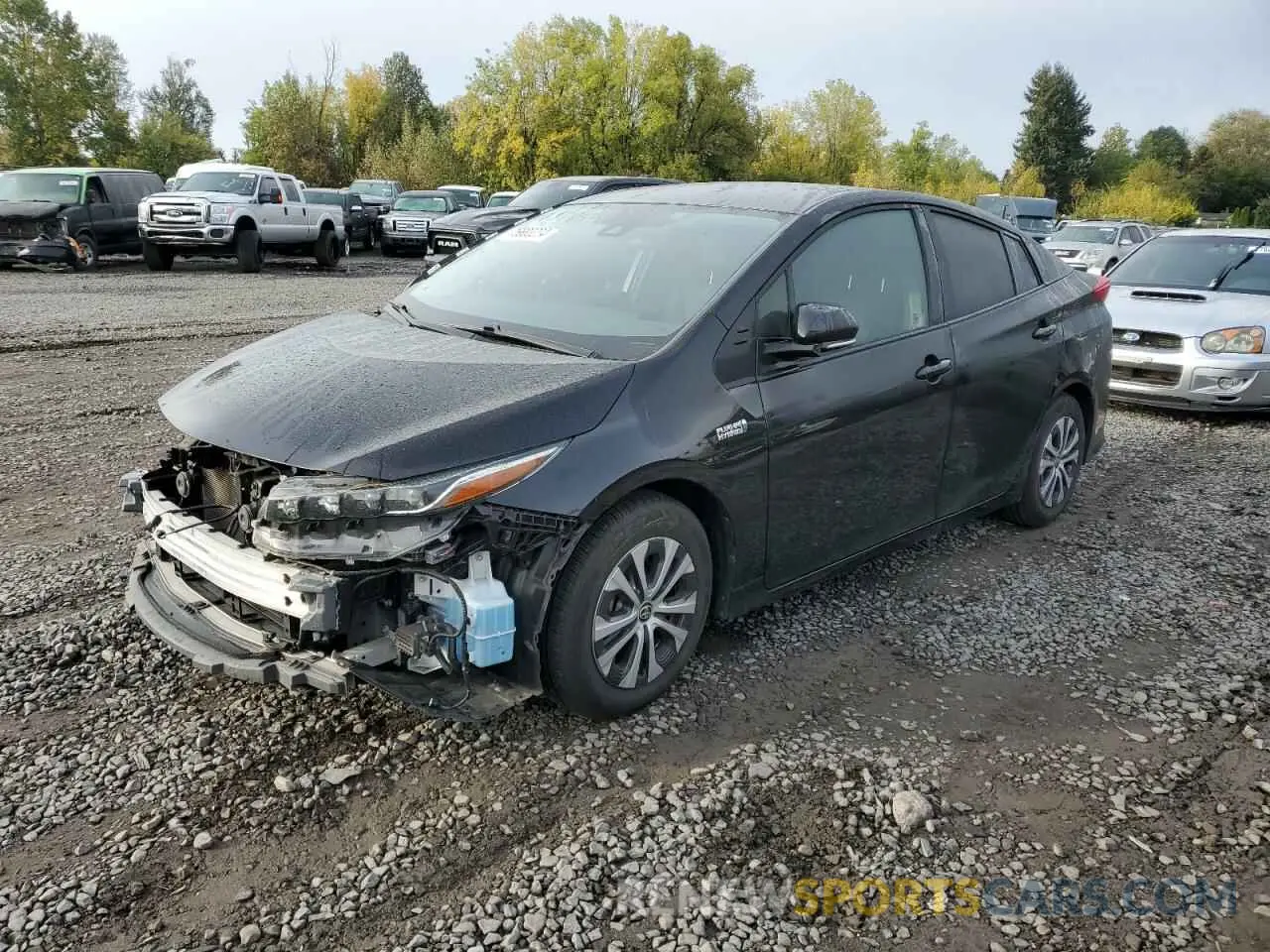 1 Photograph of a damaged car JTDKARFP4L3144135 TOYOTA PRIUS 2020