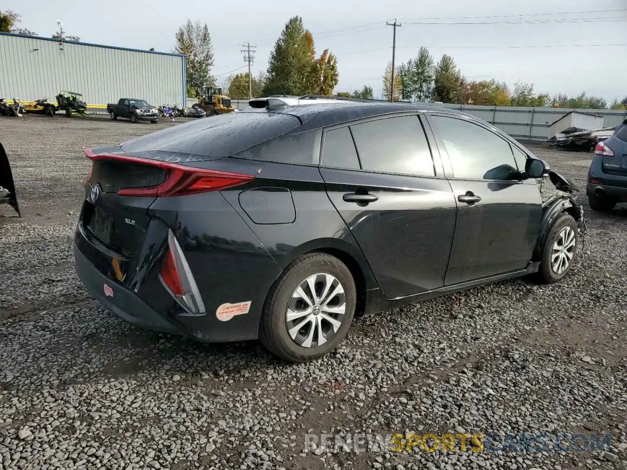 3 Photograph of a damaged car JTDKARFP4L3144135 TOYOTA PRIUS 2020