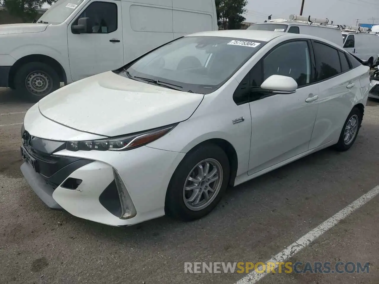 1 Photograph of a damaged car JTDKARFP4L3150579 TOYOTA PRIUS 2020