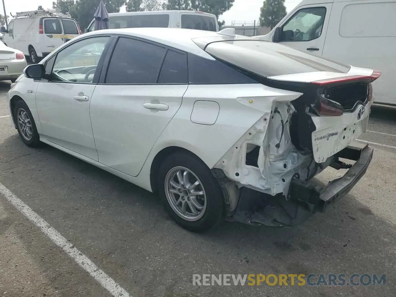 2 Photograph of a damaged car JTDKARFP4L3150579 TOYOTA PRIUS 2020