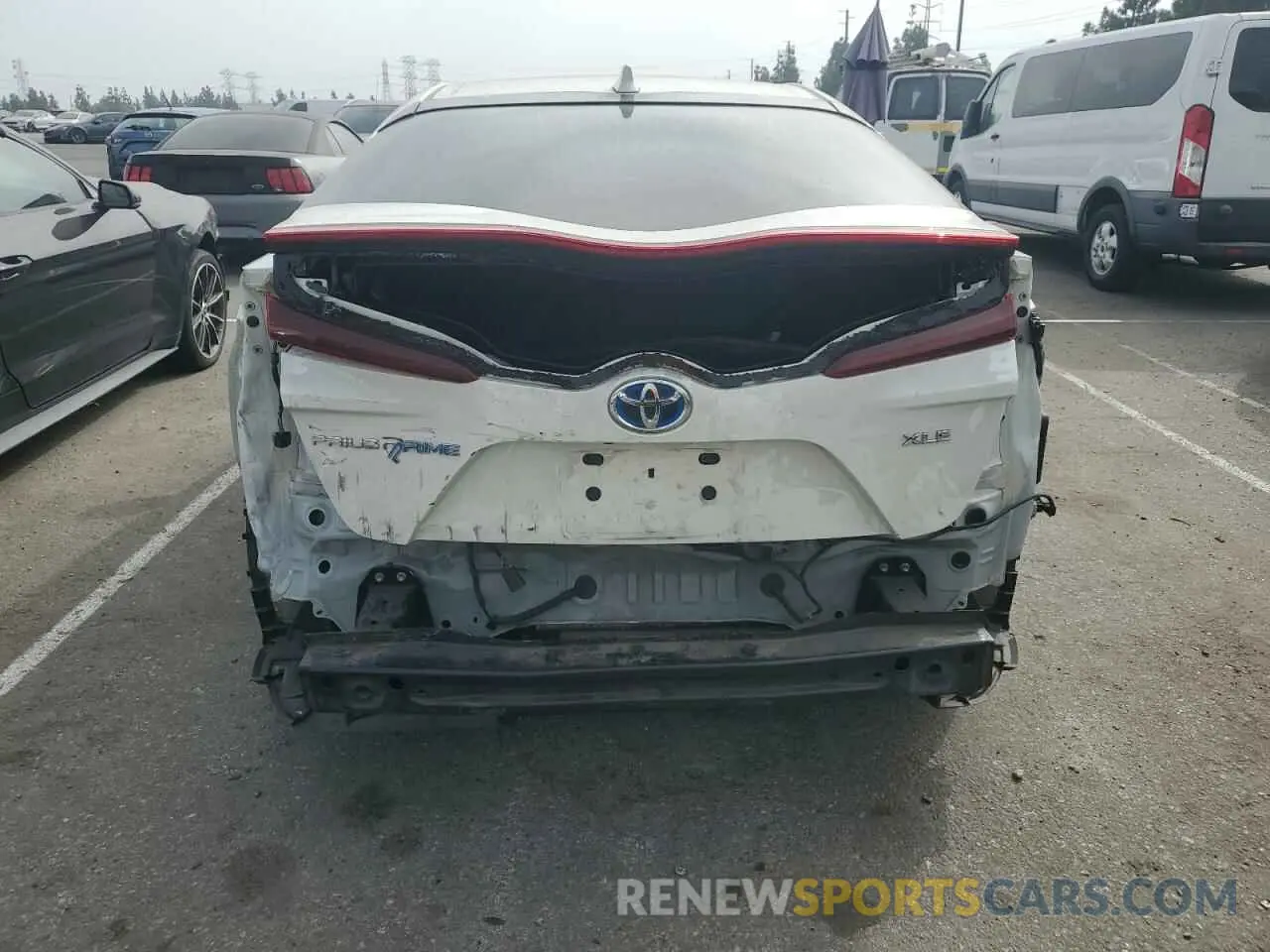 6 Photograph of a damaged car JTDKARFP4L3150579 TOYOTA PRIUS 2020