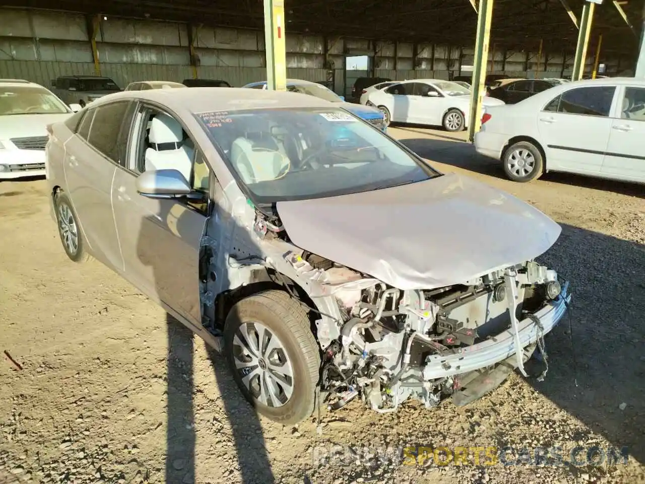 1 Photograph of a damaged car JTDKARFP4L3153398 TOYOTA PRIUS 2020