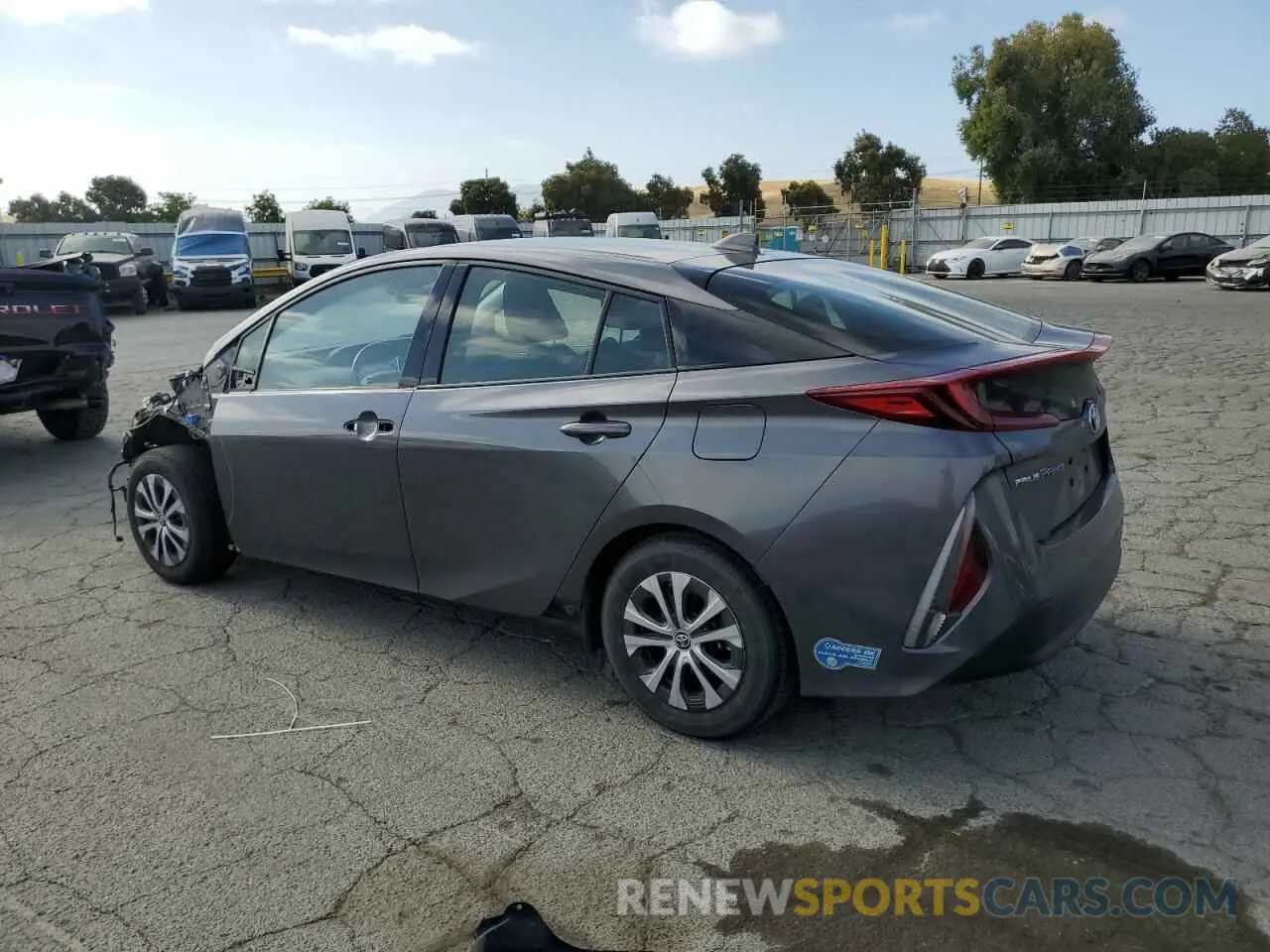 2 Photograph of a damaged car JTDKARFP4L3160836 TOYOTA PRIUS 2020