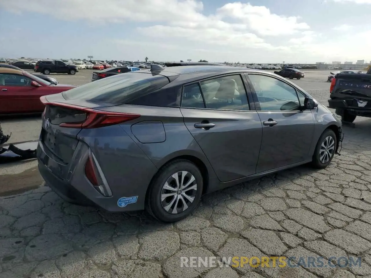 3 Photograph of a damaged car JTDKARFP4L3160836 TOYOTA PRIUS 2020