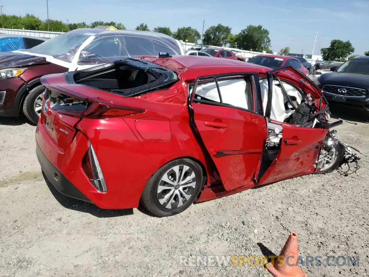 3 Photograph of a damaged car JTDKARFP5L3130079 TOYOTA PRIUS 2020