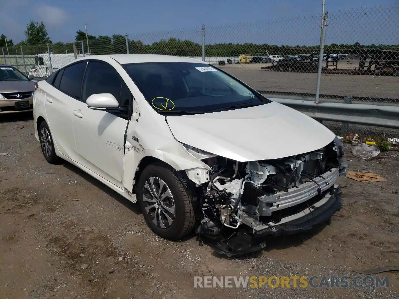 1 Photograph of a damaged car JTDKARFP5L3159467 TOYOTA PRIUS 2020