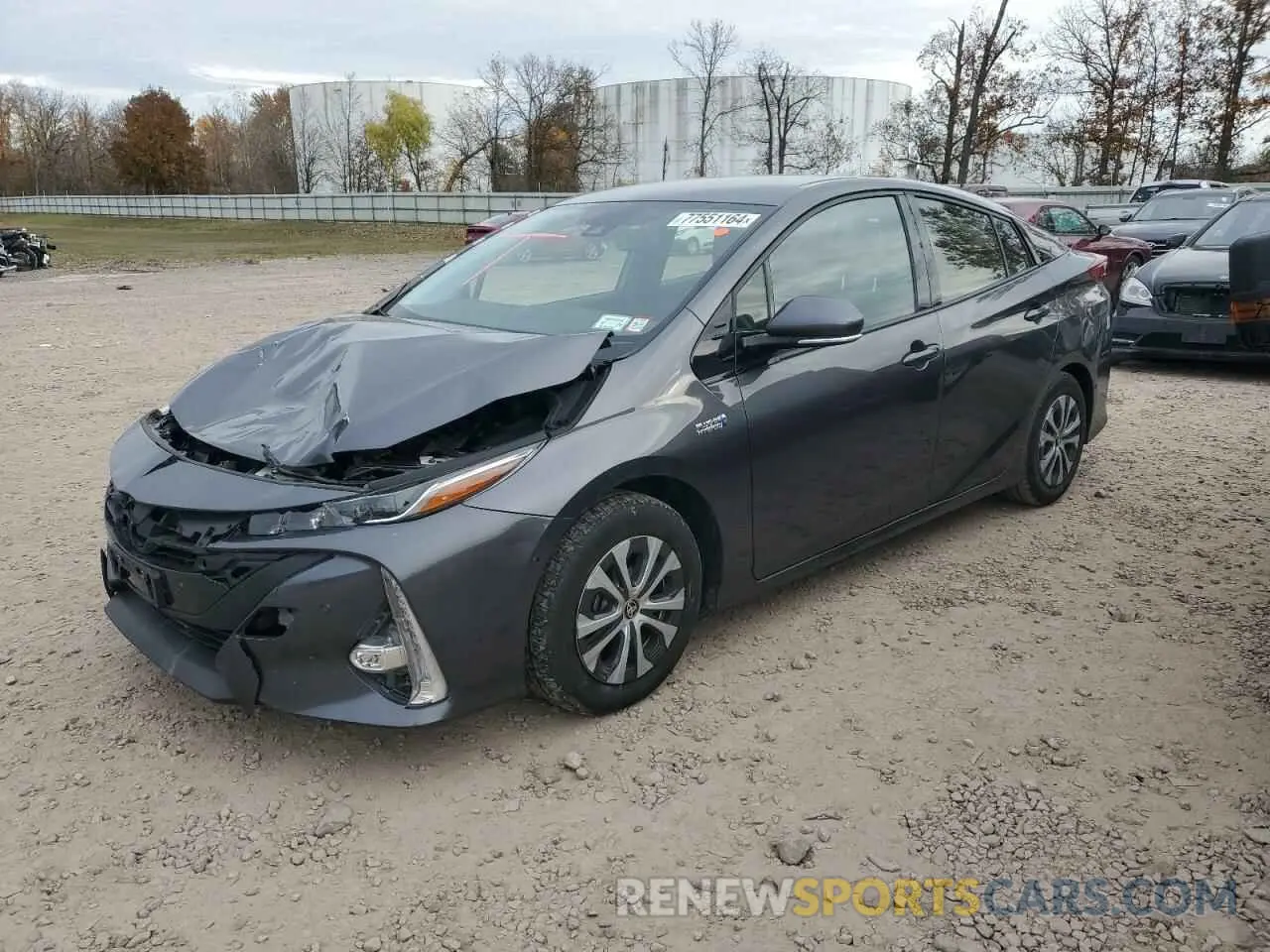 1 Photograph of a damaged car JTDKARFP6L3128423 TOYOTA PRIUS 2020