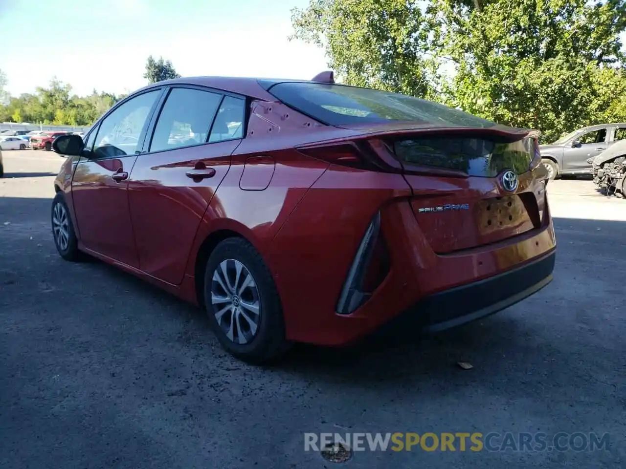 3 Photograph of a damaged car JTDKARFP6L3131791 TOYOTA PRIUS 2020