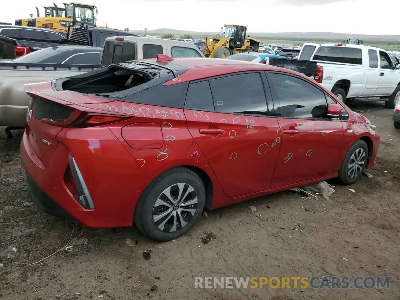 3 Photograph of a damaged car JTDKARFP6L3136196 TOYOTA PRIUS 2020