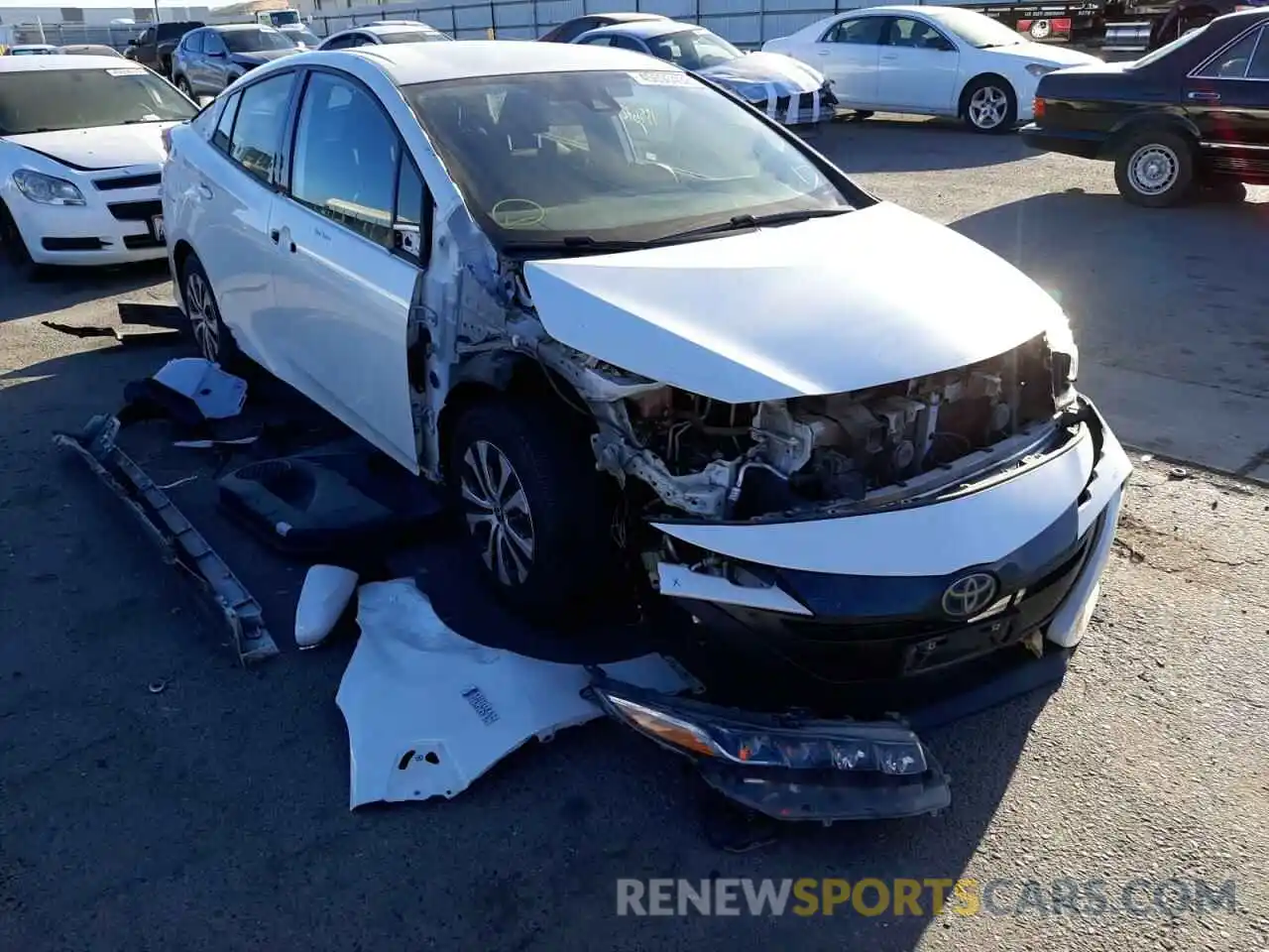 1 Photograph of a damaged car JTDKARFP6L3140684 TOYOTA PRIUS 2020