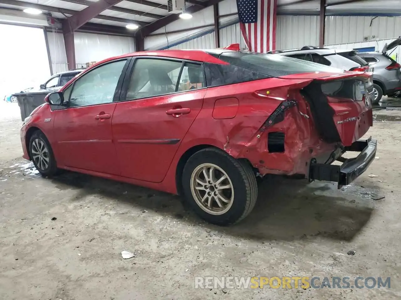 2 Photograph of a damaged car JTDKARFP6L3151314 TOYOTA PRIUS 2020