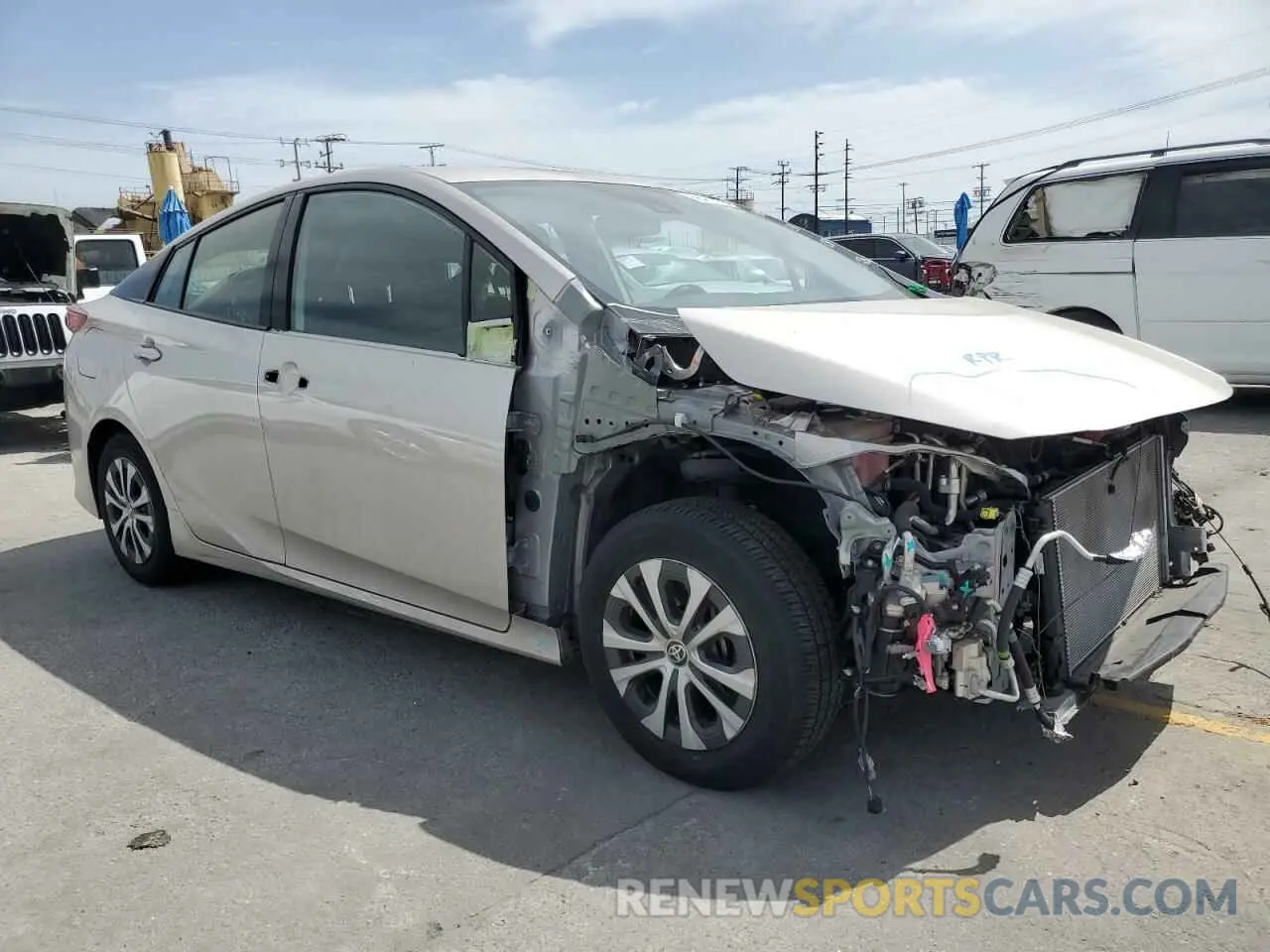 4 Photograph of a damaged car JTDKARFP6L3162913 TOYOTA PRIUS 2020