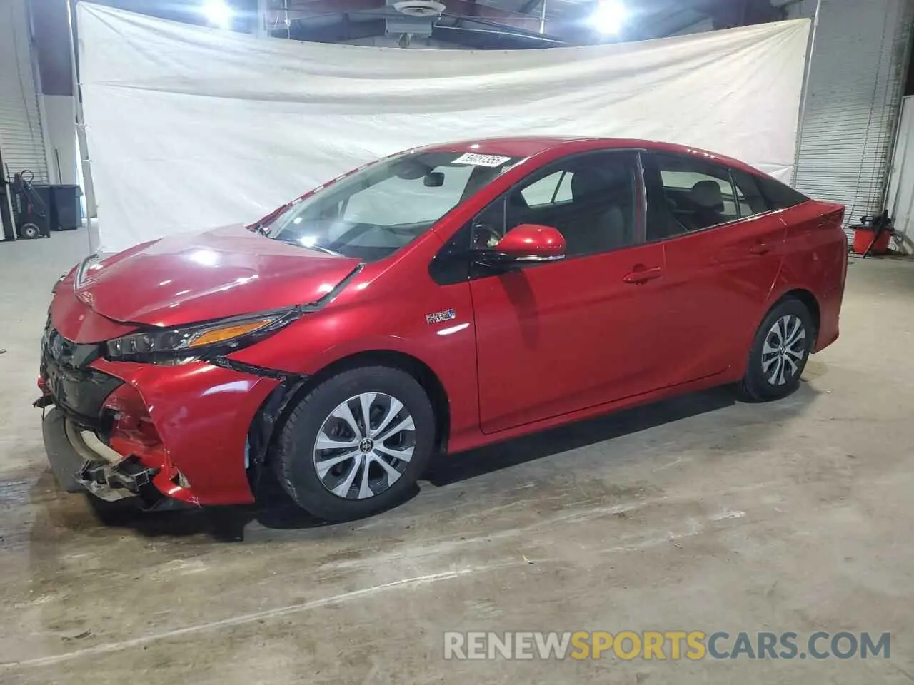 1 Photograph of a damaged car JTDKARFP7L3120380 TOYOTA PRIUS 2020