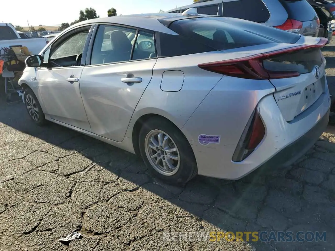 2 Photograph of a damaged car JTDKARFP7L3130651 TOYOTA PRIUS 2020