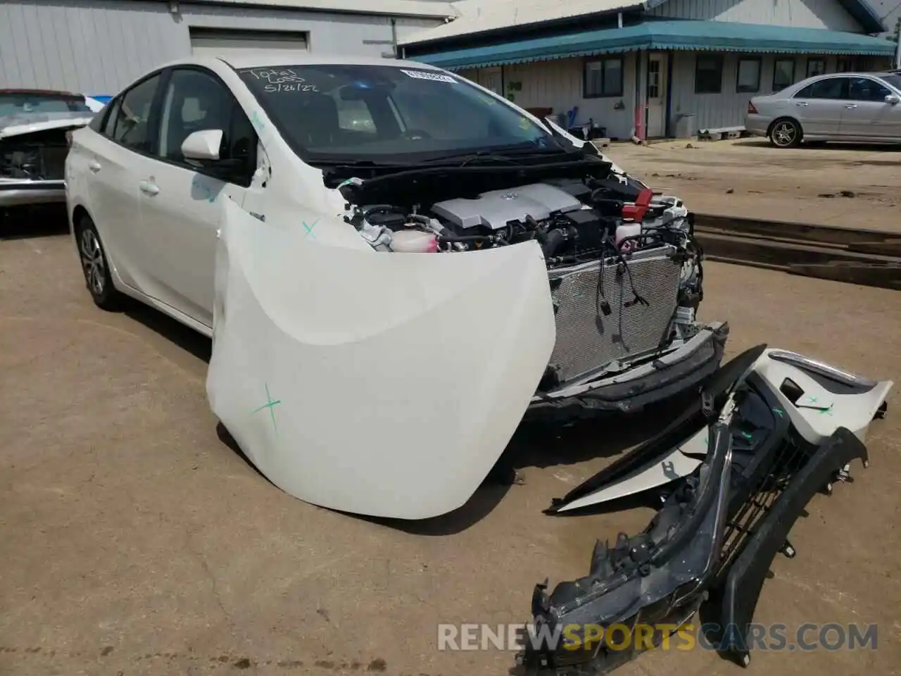 1 Photograph of a damaged car JTDKARFP7L3161138 TOYOTA PRIUS 2020