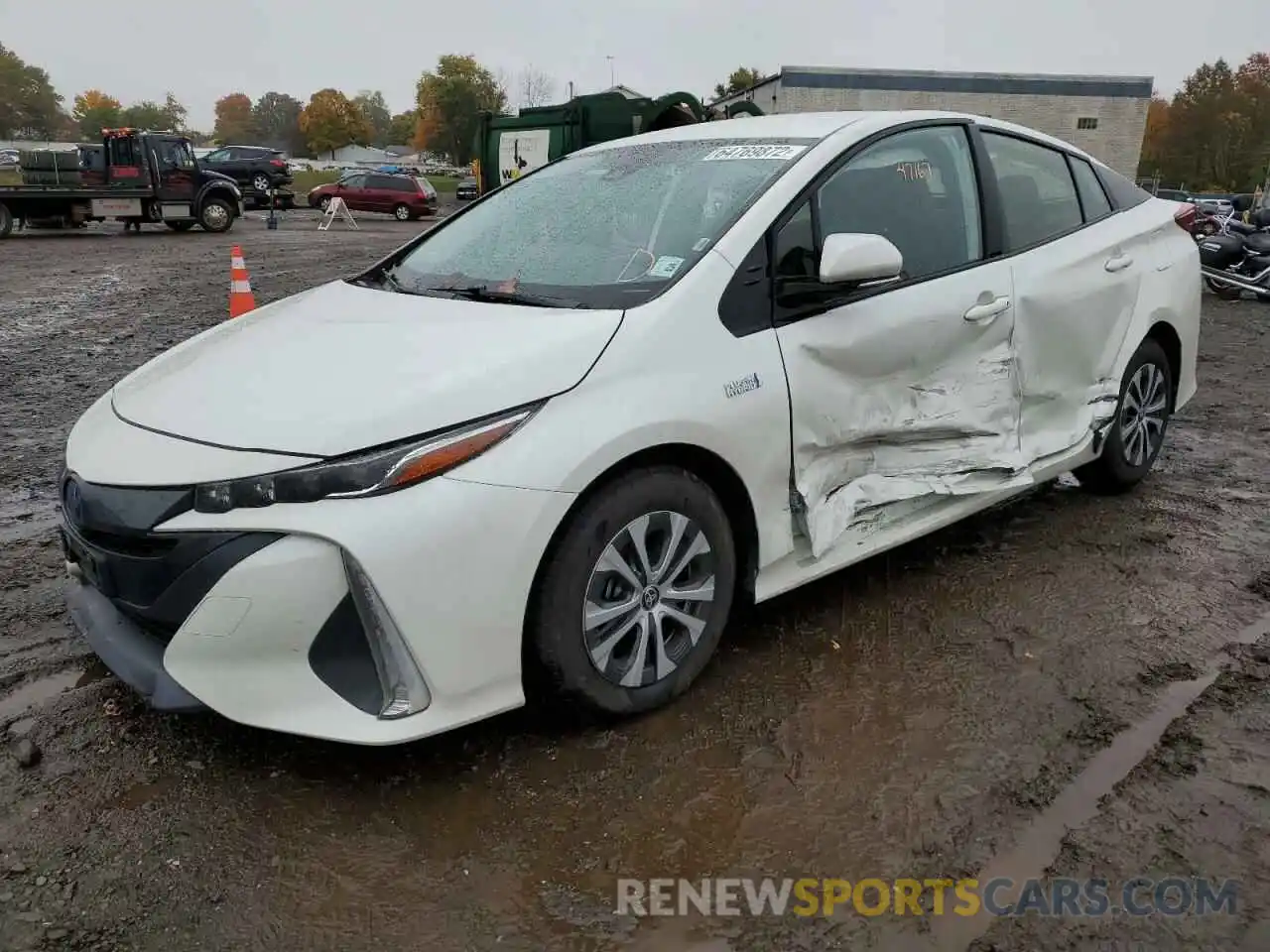 2 Photograph of a damaged car JTDKARFP8L3131775 TOYOTA PRIUS 2020