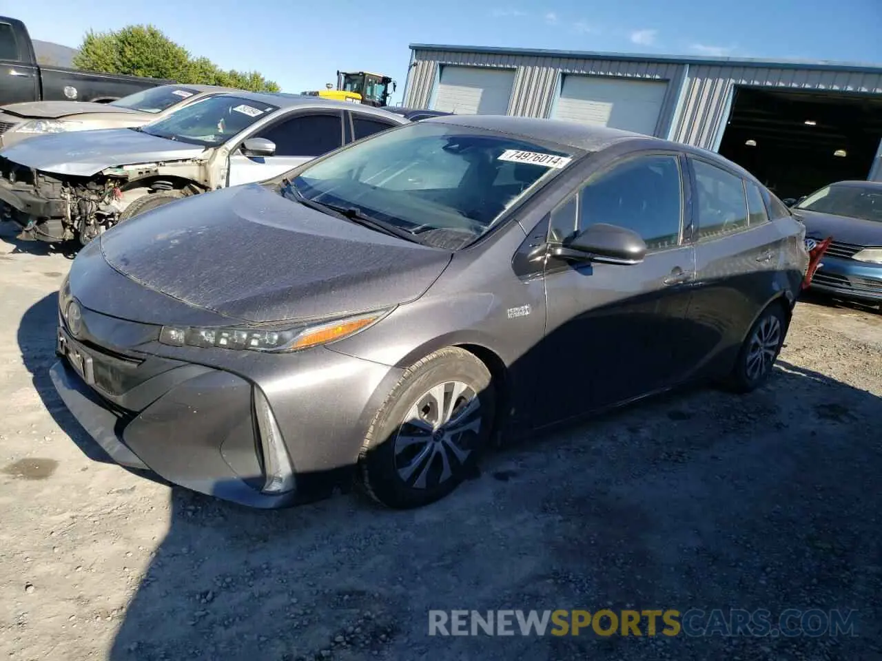 1 Photograph of a damaged car JTDKARFP8L3143571 TOYOTA PRIUS 2020
