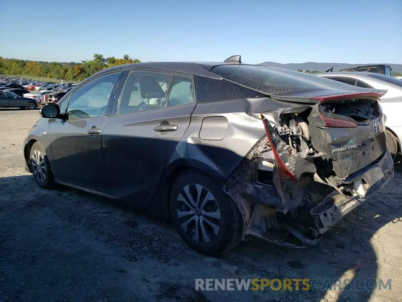 2 Photograph of a damaged car JTDKARFP8L3143571 TOYOTA PRIUS 2020