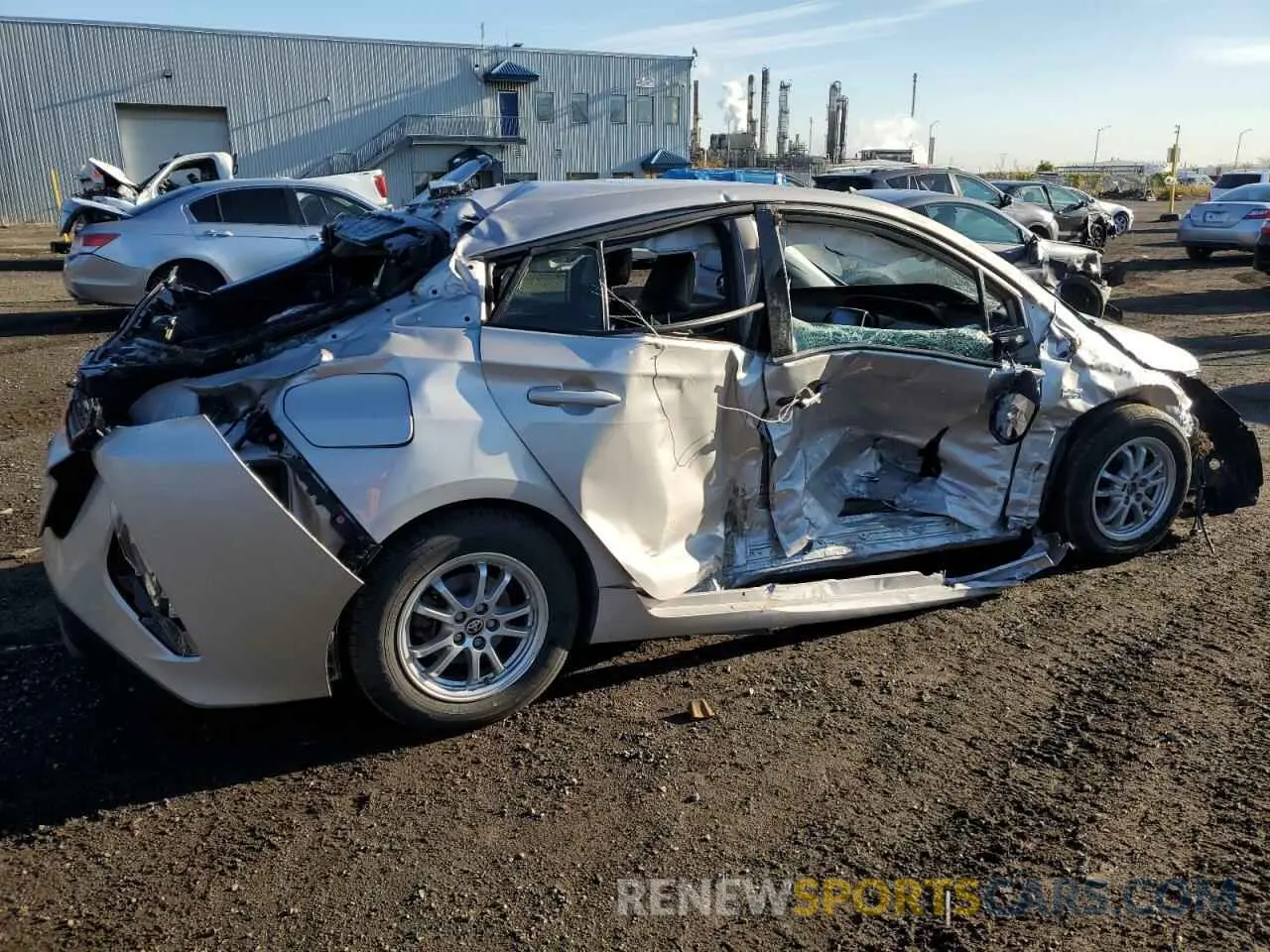 3 Photograph of a damaged car JTDKARFP8L3144882 TOYOTA PRIUS 2020