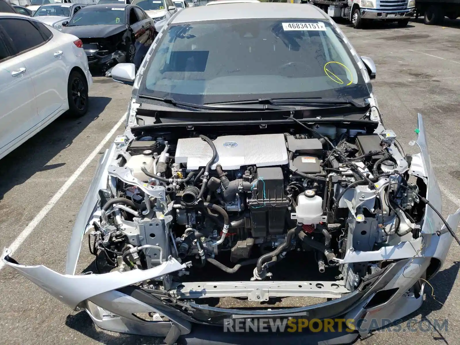 9 Photograph of a damaged car JTDKARFP8L3146759 TOYOTA PRIUS 2020