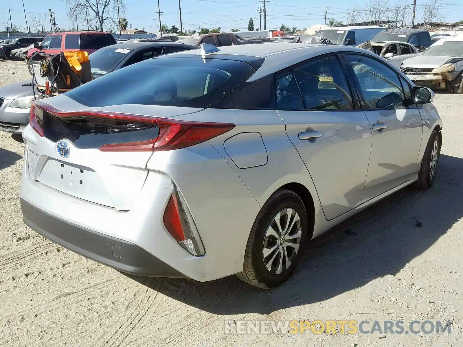 4 Photograph of a damaged car JTDKARFP9L3136841 TOYOTA PRIUS 2020