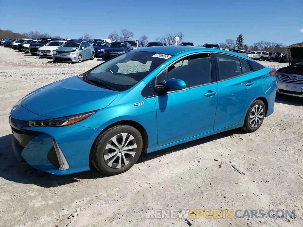 1 Photograph of a damaged car JTDKARFP9L3146348 TOYOTA PRIUS 2020