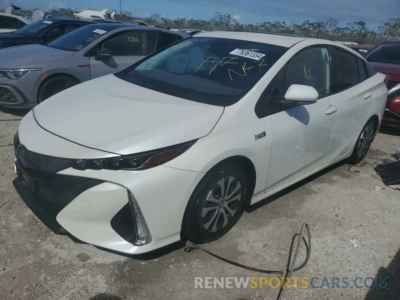 1 Photograph of a damaged car JTDKARFP9L3150061 TOYOTA PRIUS 2020