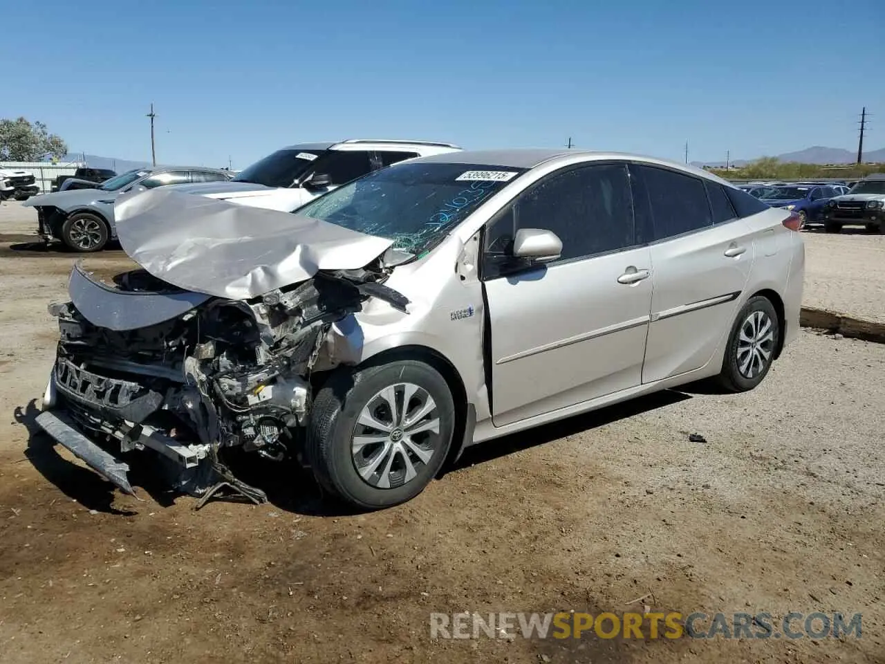 1 Photograph of a damaged car JTDKARFPXL3124035 TOYOTA PRIUS 2020