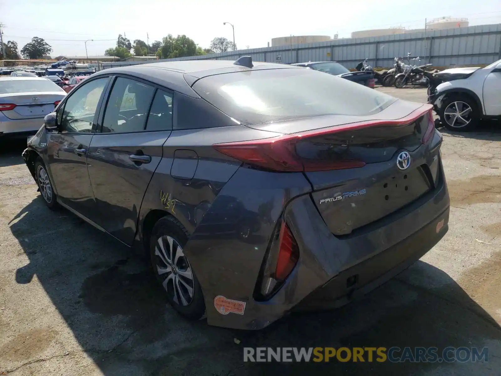 3 Photograph of a damaged car JTDKARFPXL3131485 TOYOTA PRIUS 2020