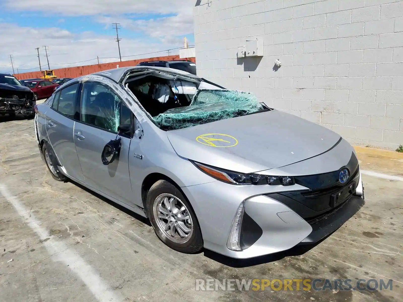 1 Photograph of a damaged car JTDKARFPXL3144172 TOYOTA PRIUS 2020