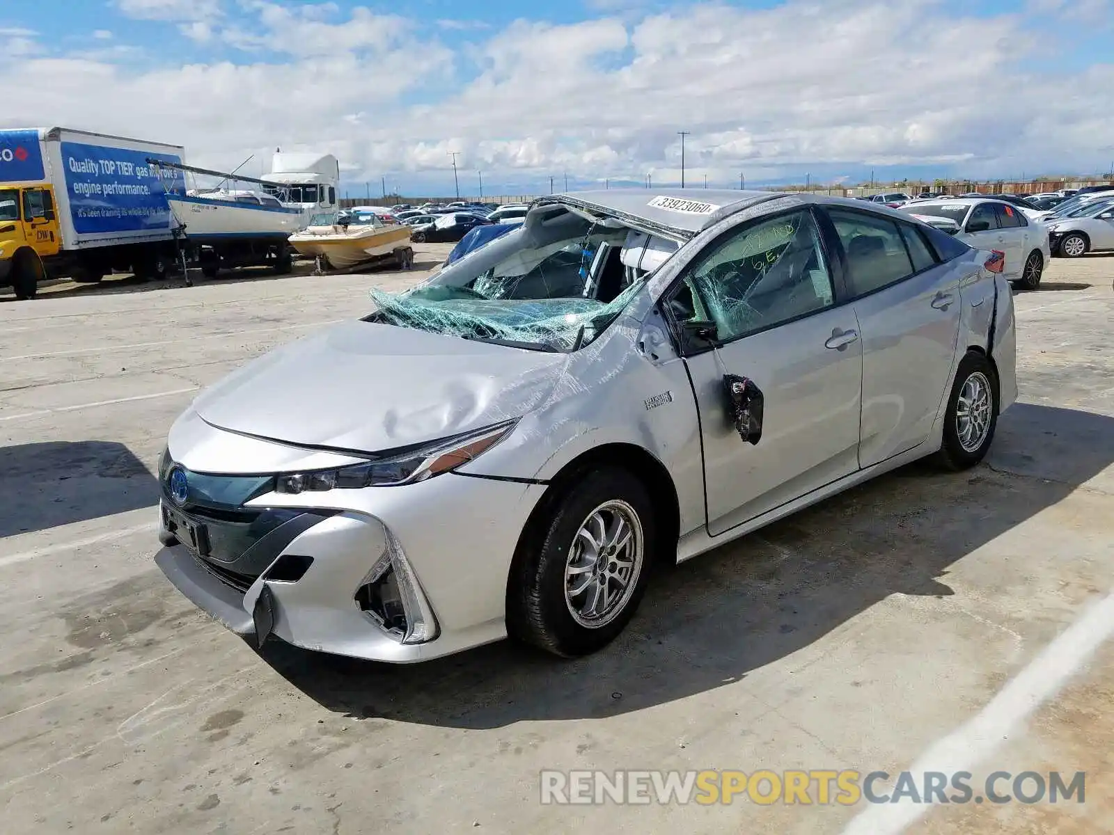 2 Photograph of a damaged car JTDKARFPXL3144172 TOYOTA PRIUS 2020